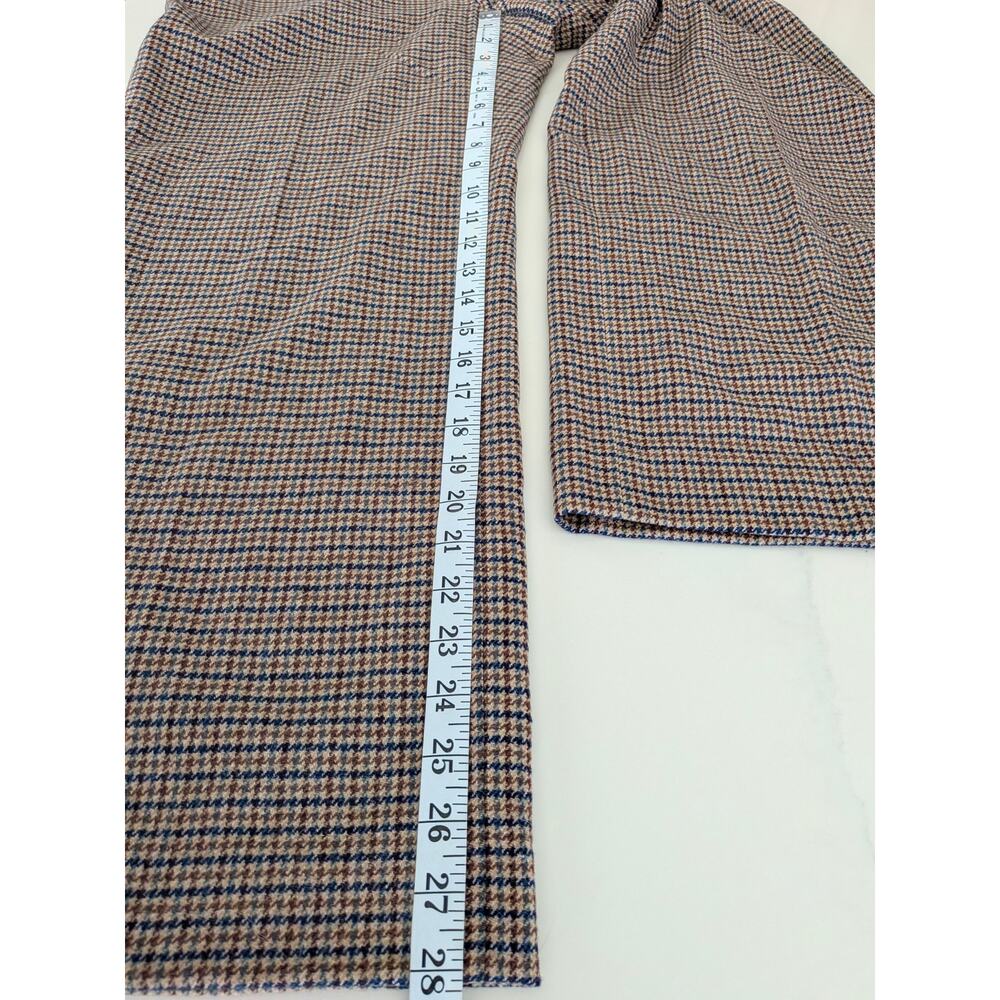 J. McLaughlin Wool Houndstooth Trousers Pants Size 12 Italian Fabric Portugal - Picture 10 of 11
